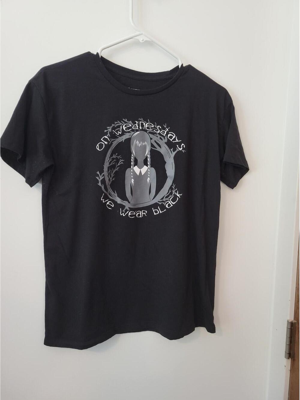 Wednesday XL Black Graphic T-Shirt